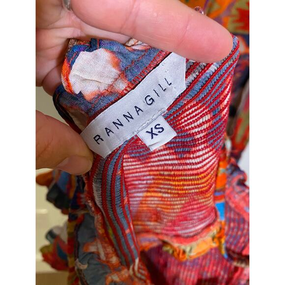 Anthropologie outfit set Lively Abstract Pant Set Ranna Gill SZ XS - Picture 10 of 14